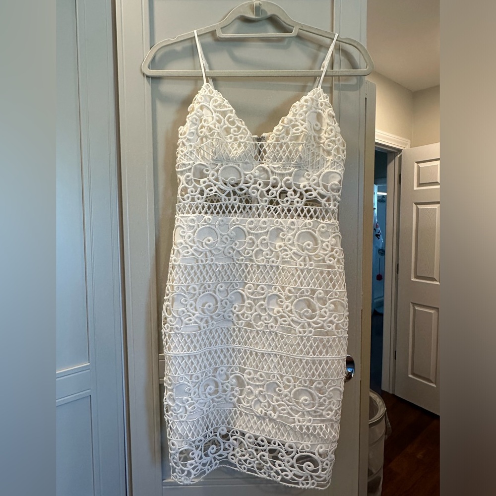 Express: lace spaghetti strapped dress